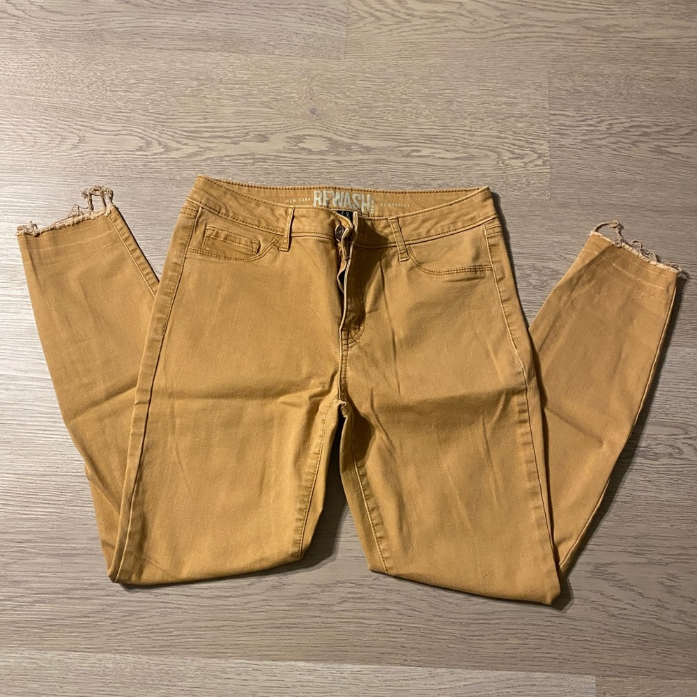 Yellow/Tan Skinny Jeans